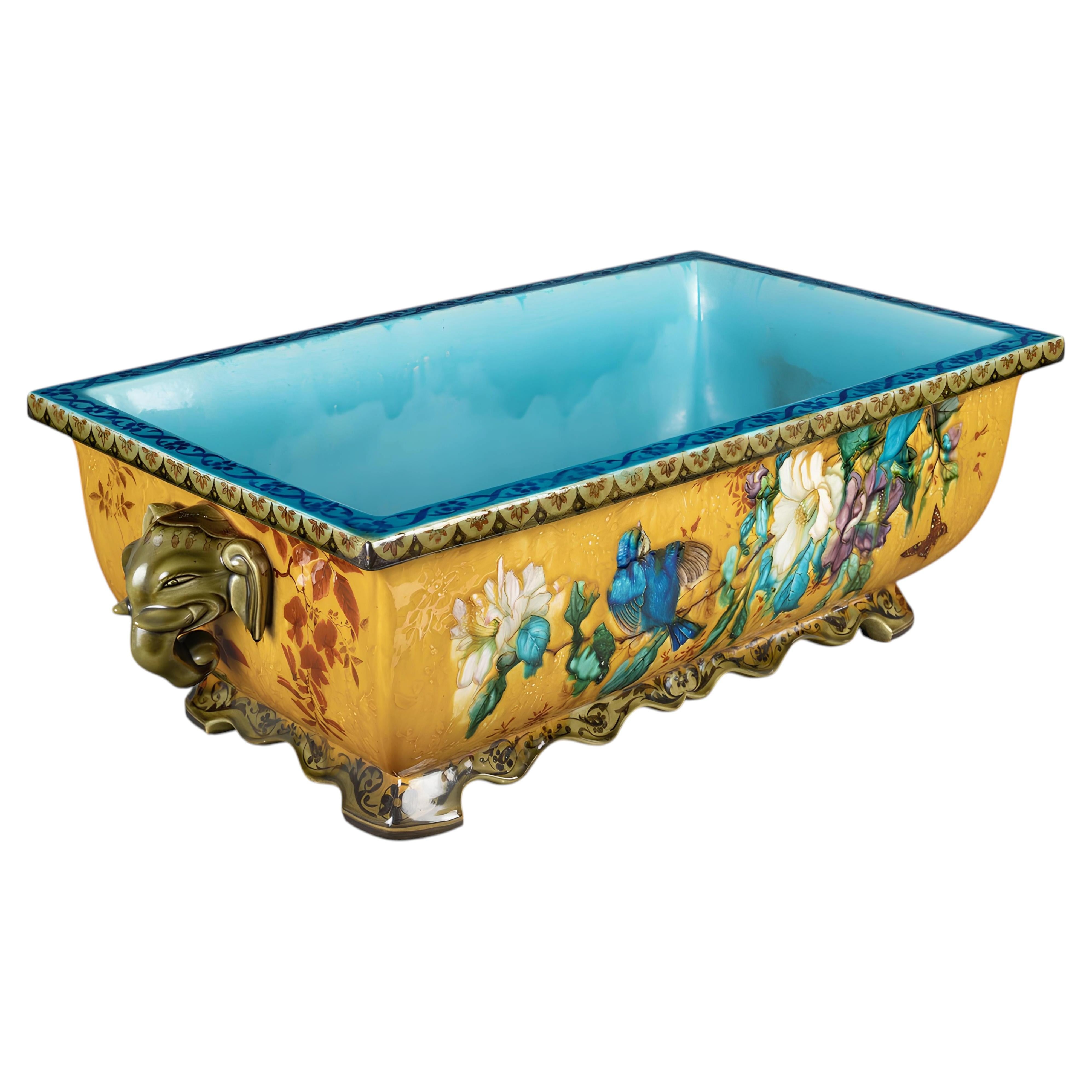 Monumental 19th Century Théodore Deck Jardiniere – 67 cm