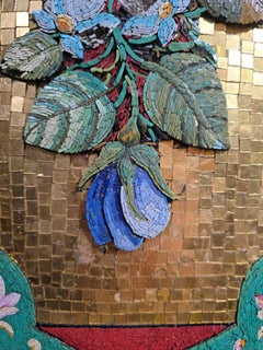 Monumental Late 19th Century Venetian Micromosaic Mirror with Giltwood Frame