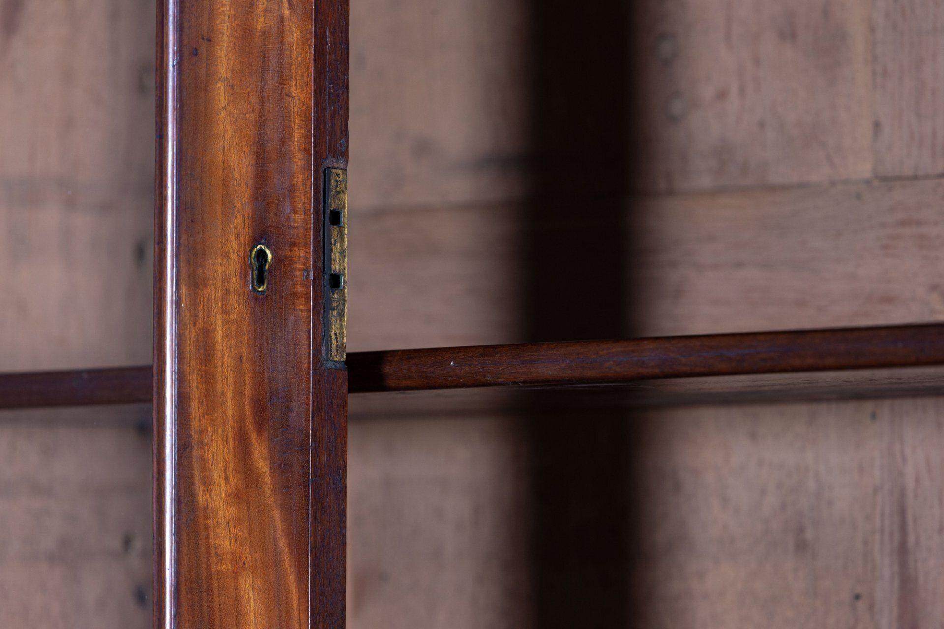 Monumental 19th C Arched Glazed Mahogany Library Bookcase 5
