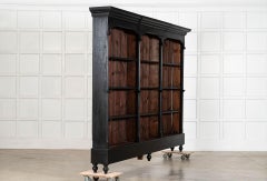 Monumental 19thC Ebonised Pine Bookcase / Display
