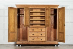 Monumental 19thC English Country House Ash Linen Press