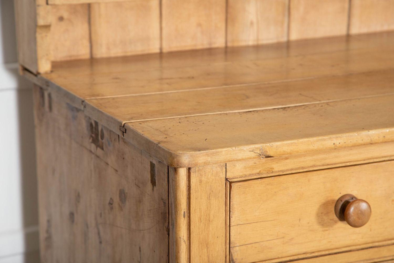 Monumental 19thc English Country House Sycamore Top Dresser For Sale 8