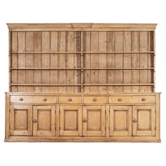 Monumental 19thc English Country House Sycamore Top Dresser