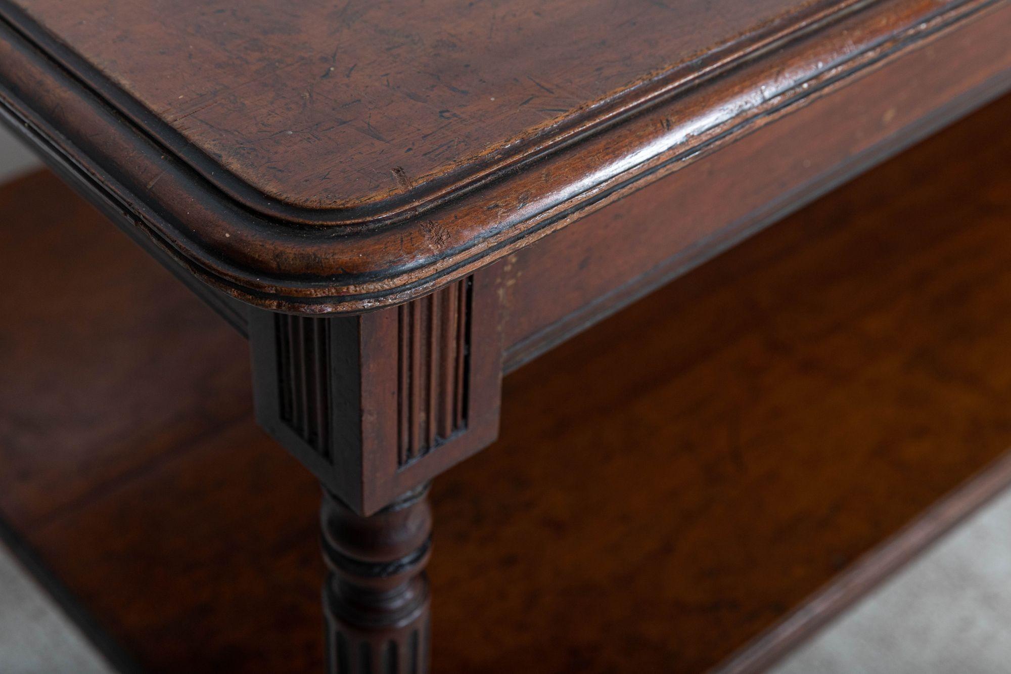 Monumental 19thC English Mahogany Drapers Table For Sale 7