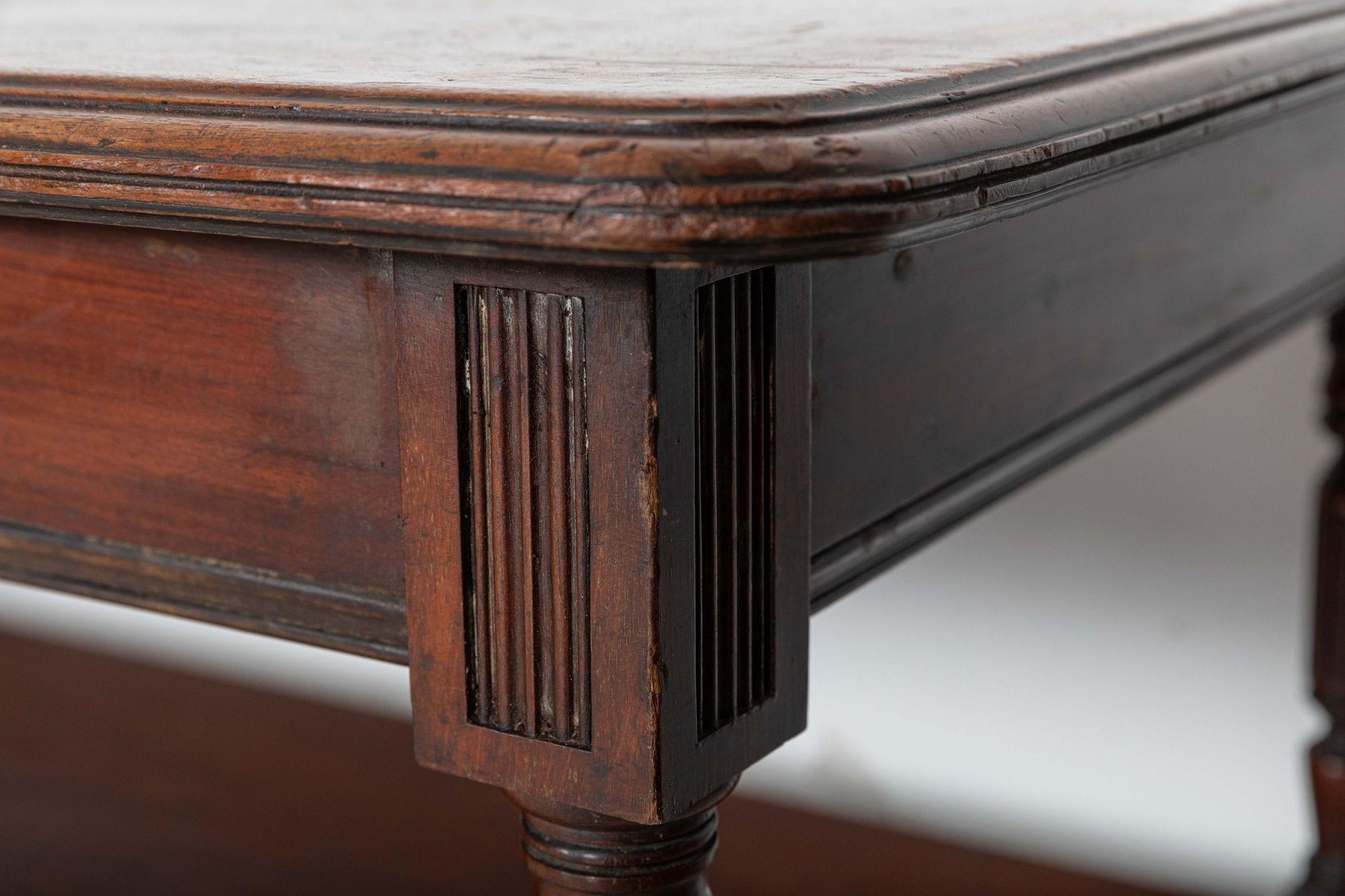 Monumental 19thC English Mahogany Drapers Table For Sale 10