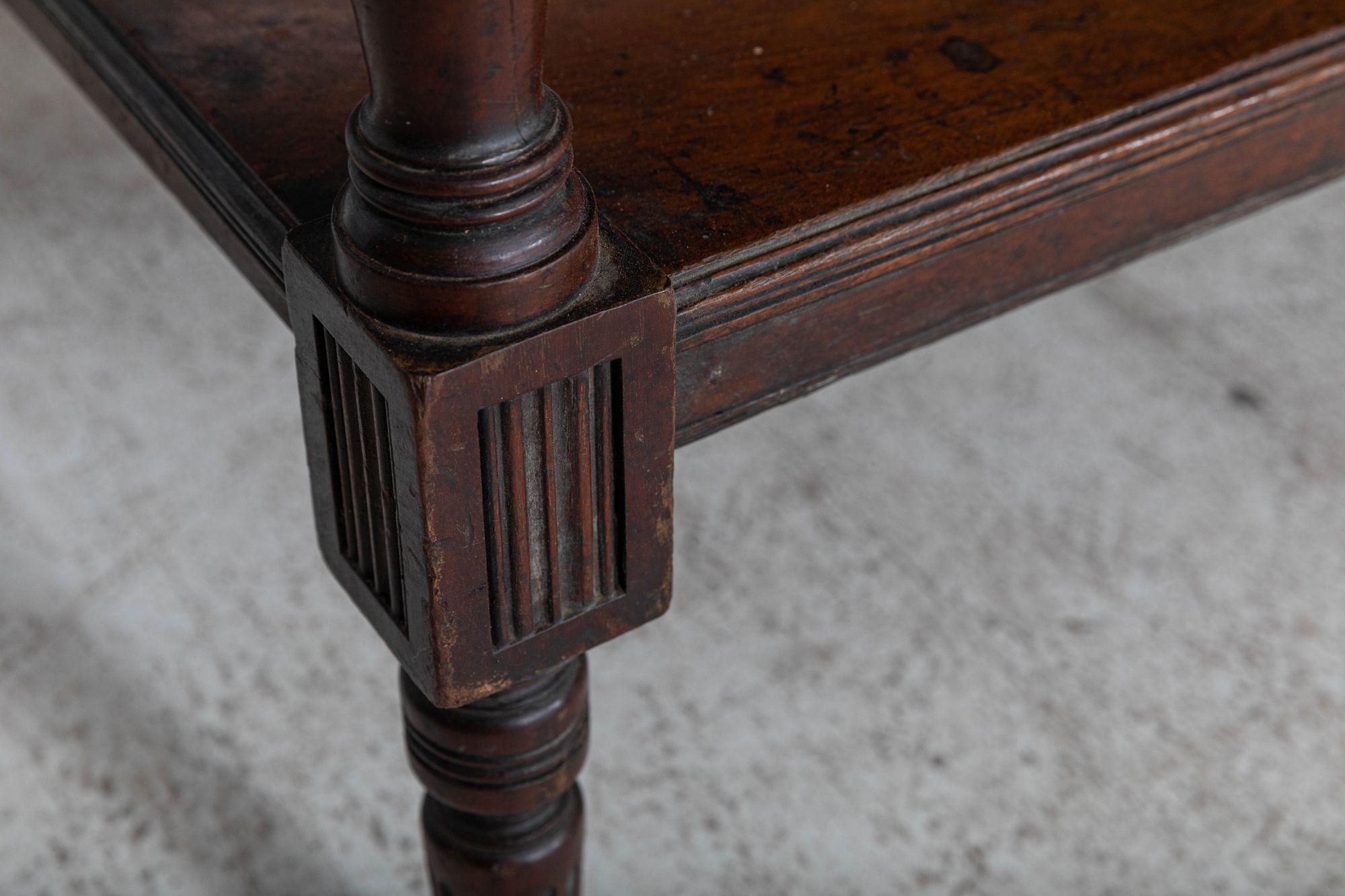 Monumental 19thC English Mahogany Drapers Table For Sale 12
