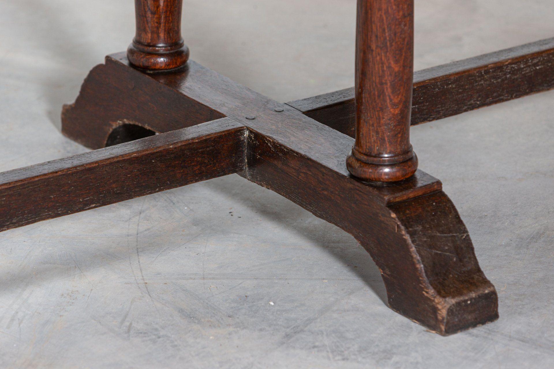 Monumental 19thC English Oak Refectory Dining Table 11