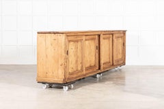 Monumental 19thc English Pine Dresser Base