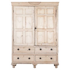 Monumental 19thC English Pine Housekeepers Cupboard