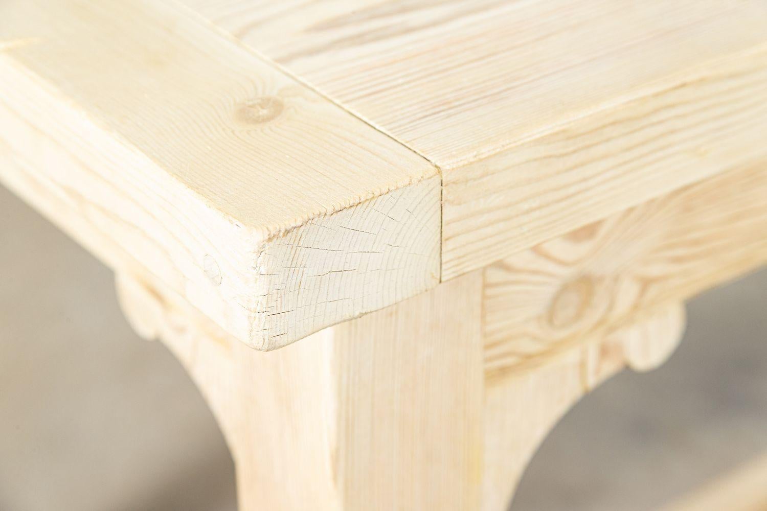 Table de réfectoire monumentale en pin anglais du XIXe siècle en vente 5