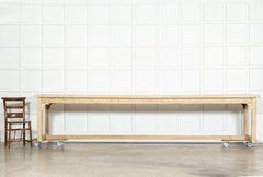 Monumental 19thC English Pine Refectory Table