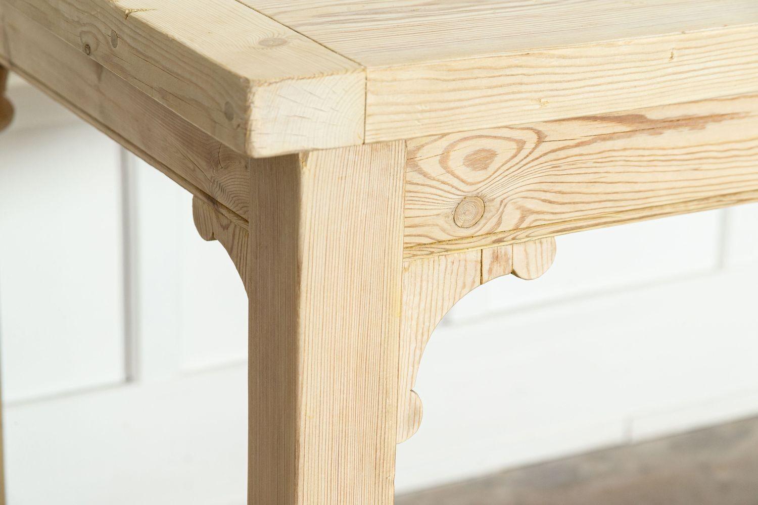 Table de réfectoire monumentale en pin anglais du XIXe siècle en vente 4