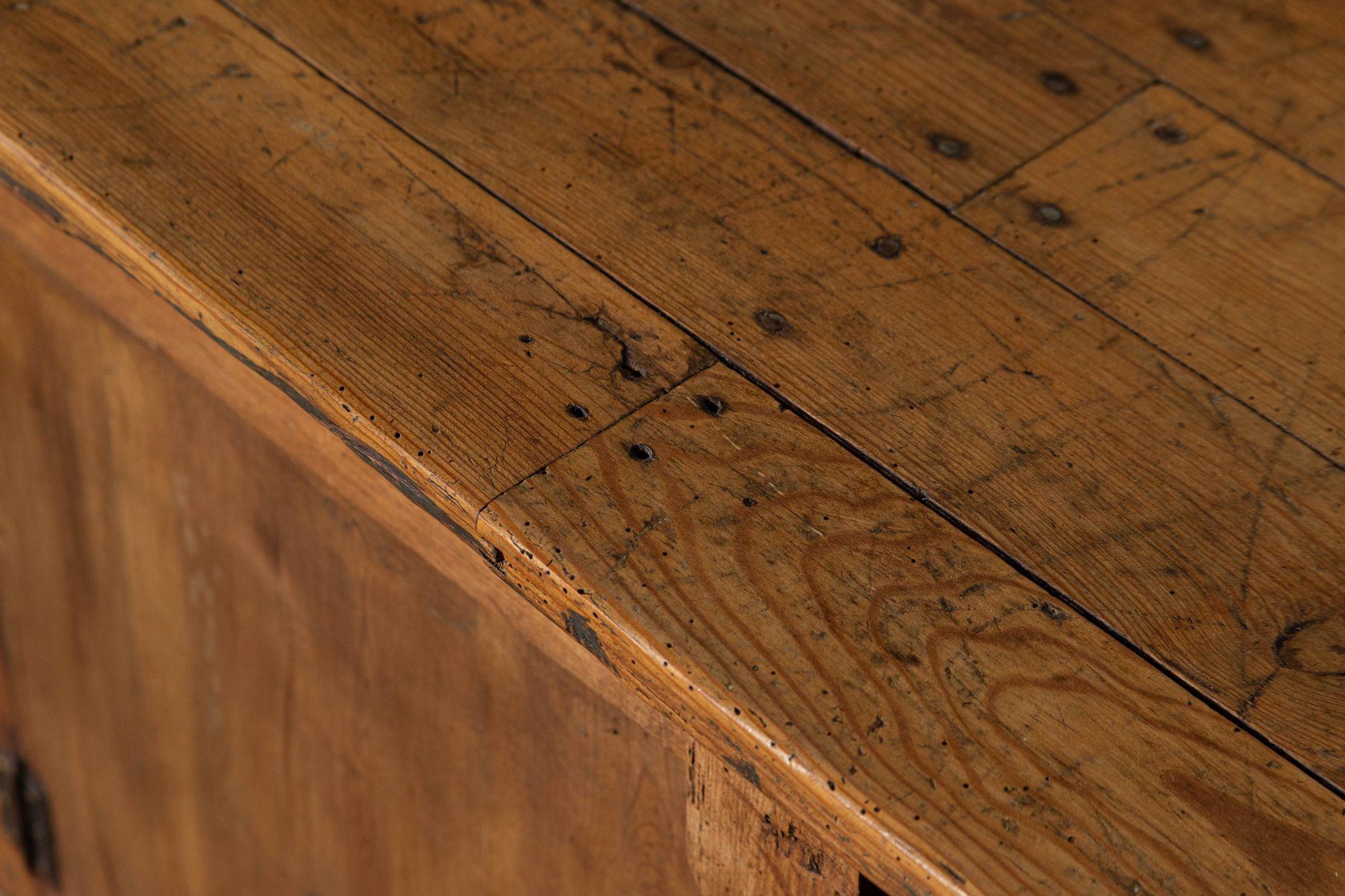 Monumental 19thC French Pine Bakers Table 7