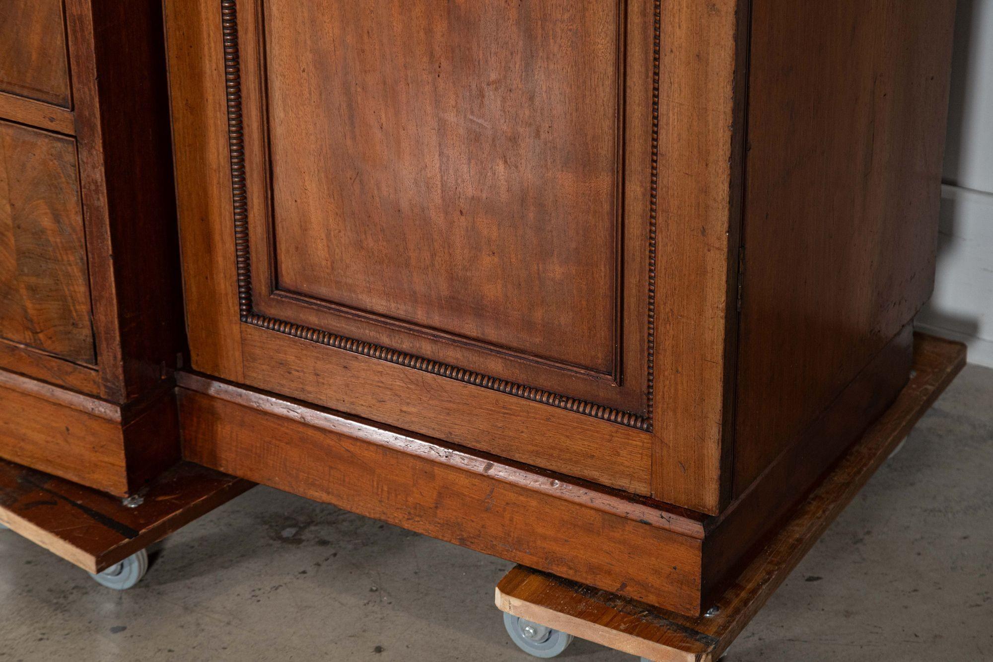 Monumentale armoire à glace en acajou du 19e siècle en vente 14