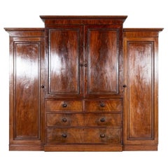 Monumentale armoire à glace en acajou du 19e siècle
