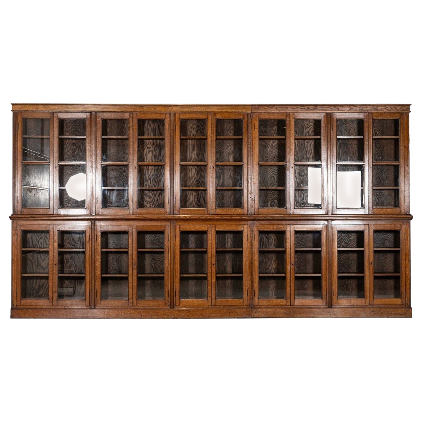 Monumentale libreria del XIX secolo in Oak smaltato