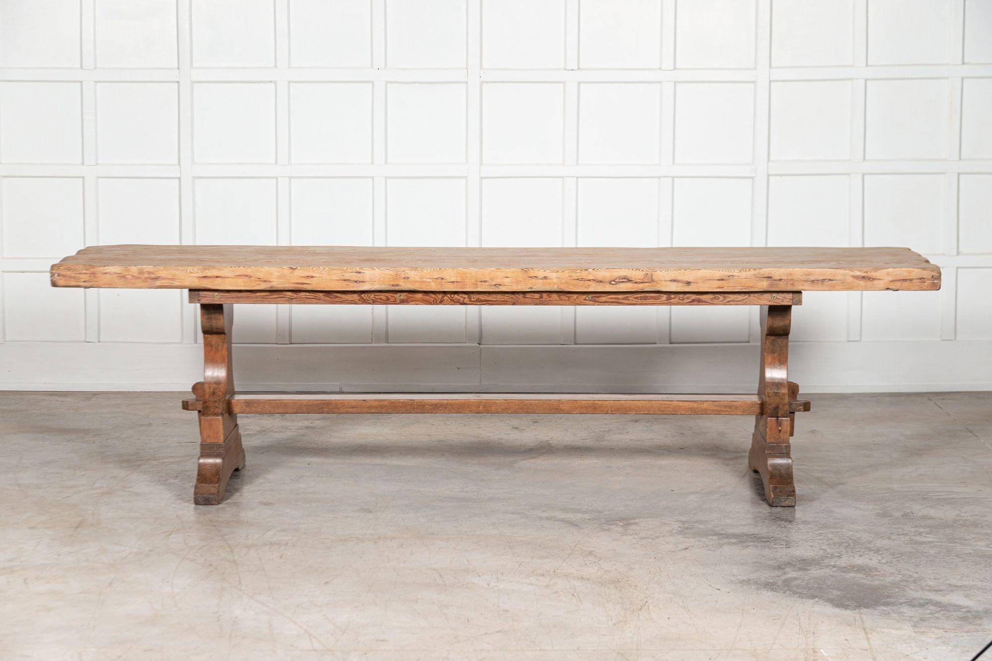 Monumental 19th Century Scottish Estate Scrub Top Pine Refectory Table For Sale 11