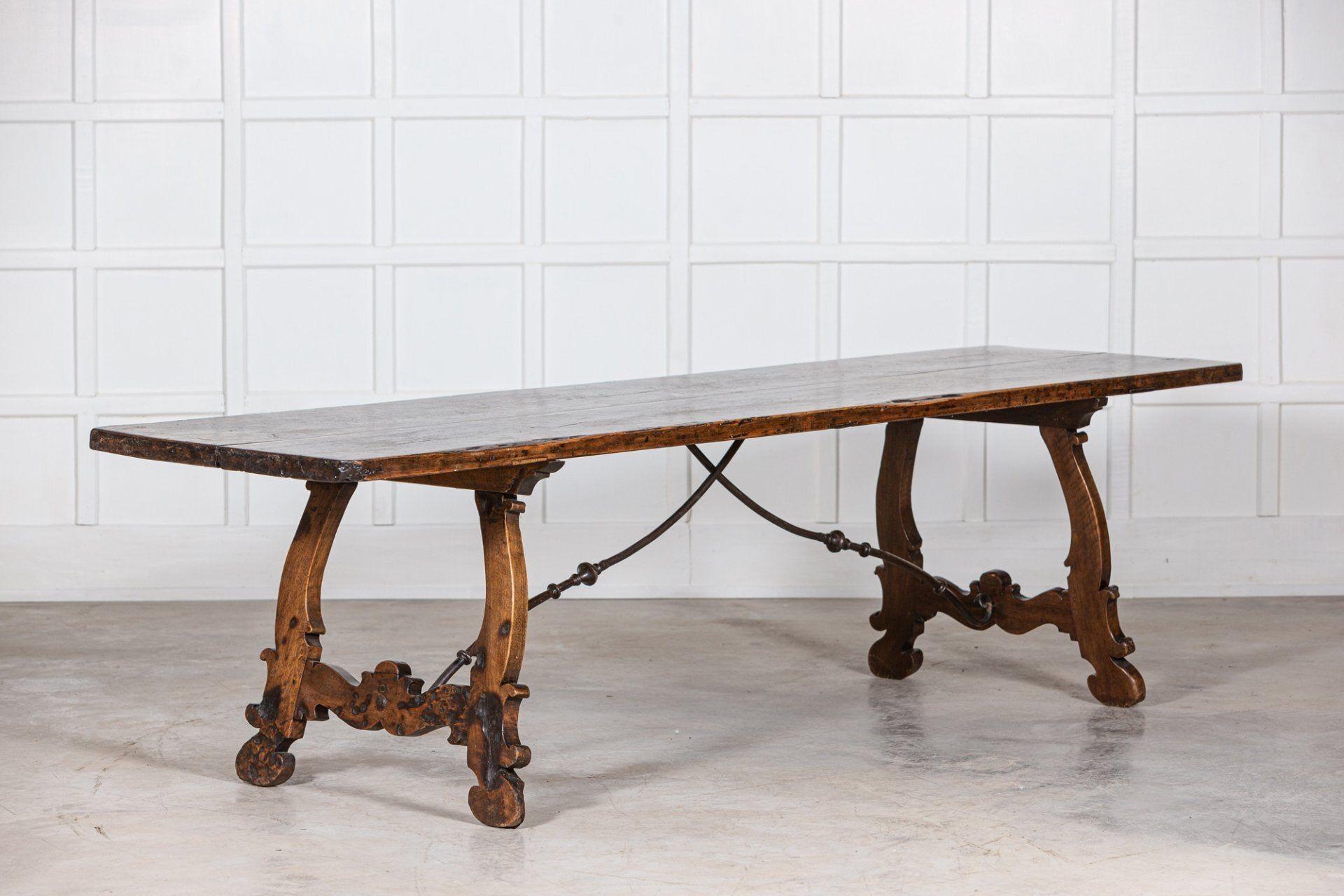 Monumental 19th C Spanish Walnut Refectory Table 6