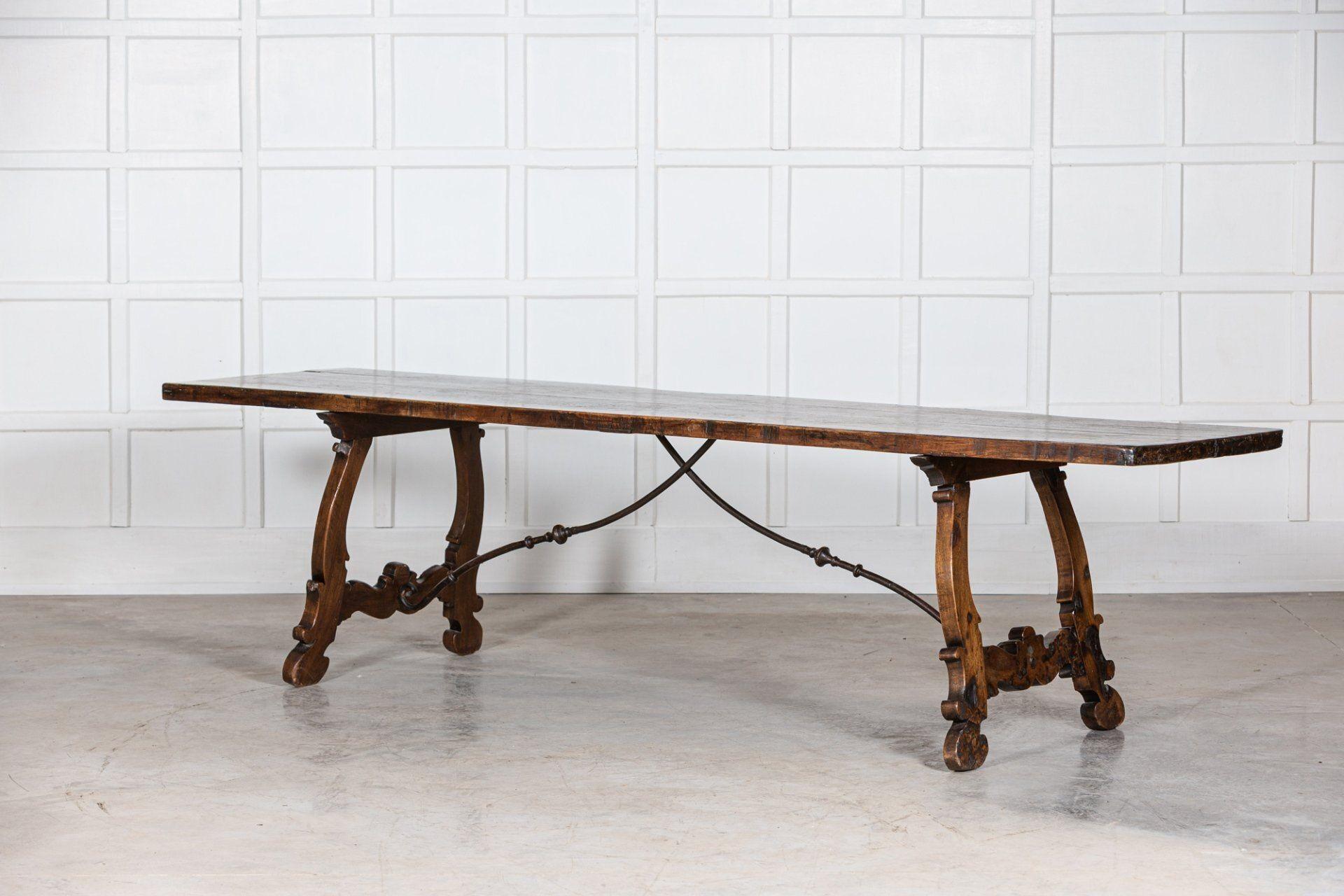 Monumental 19th C Spanish Walnut Refectory Table 8