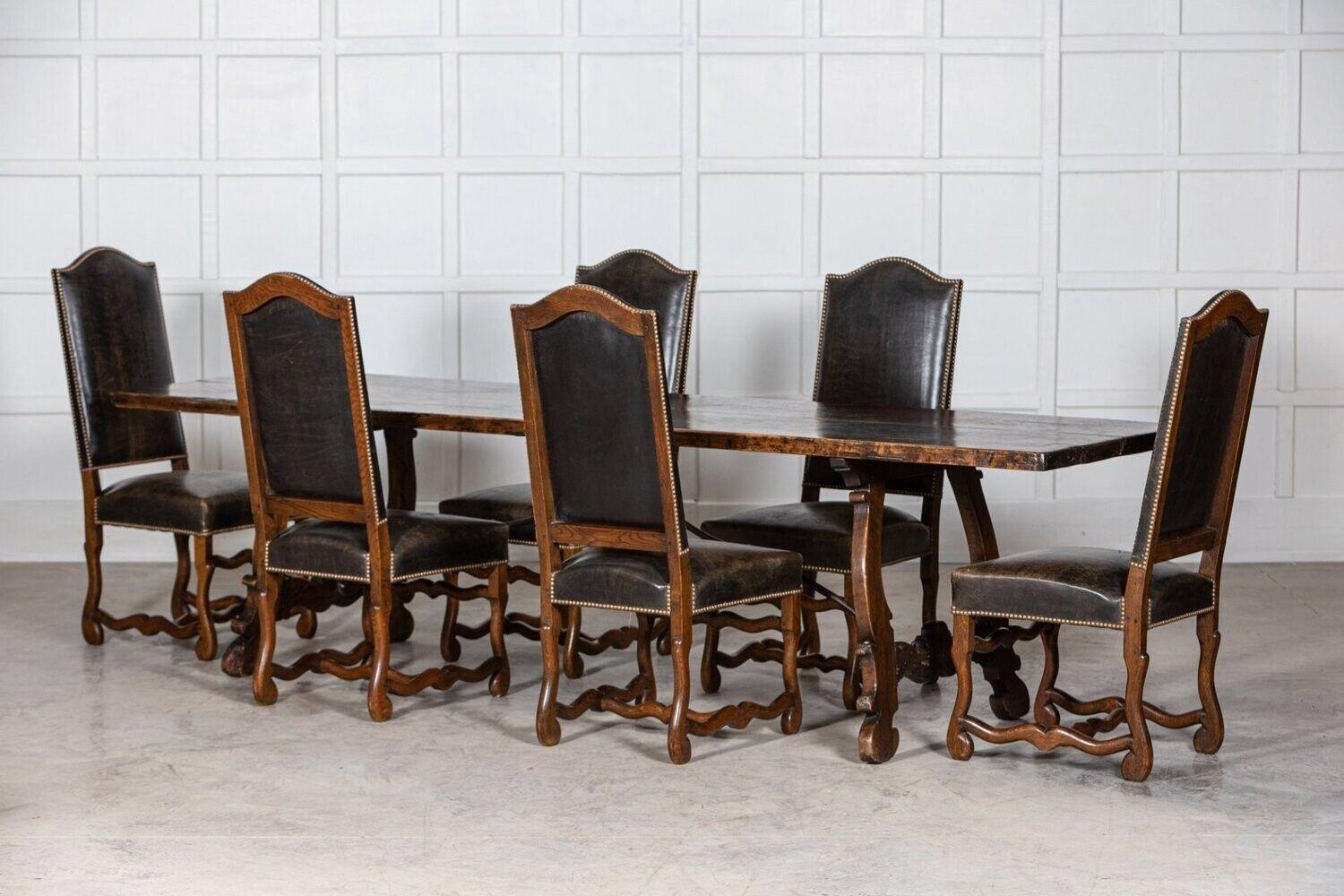 19th Century Monumental 19th C Spanish Walnut Refectory Table