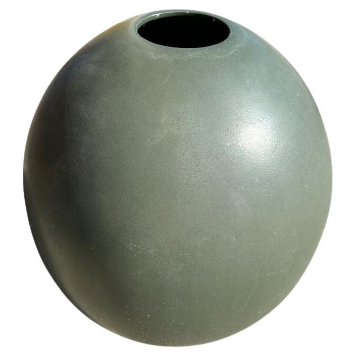 Monumental 25" Green Glazed Planter Vase by Marilyn Austin for Architectural Pot