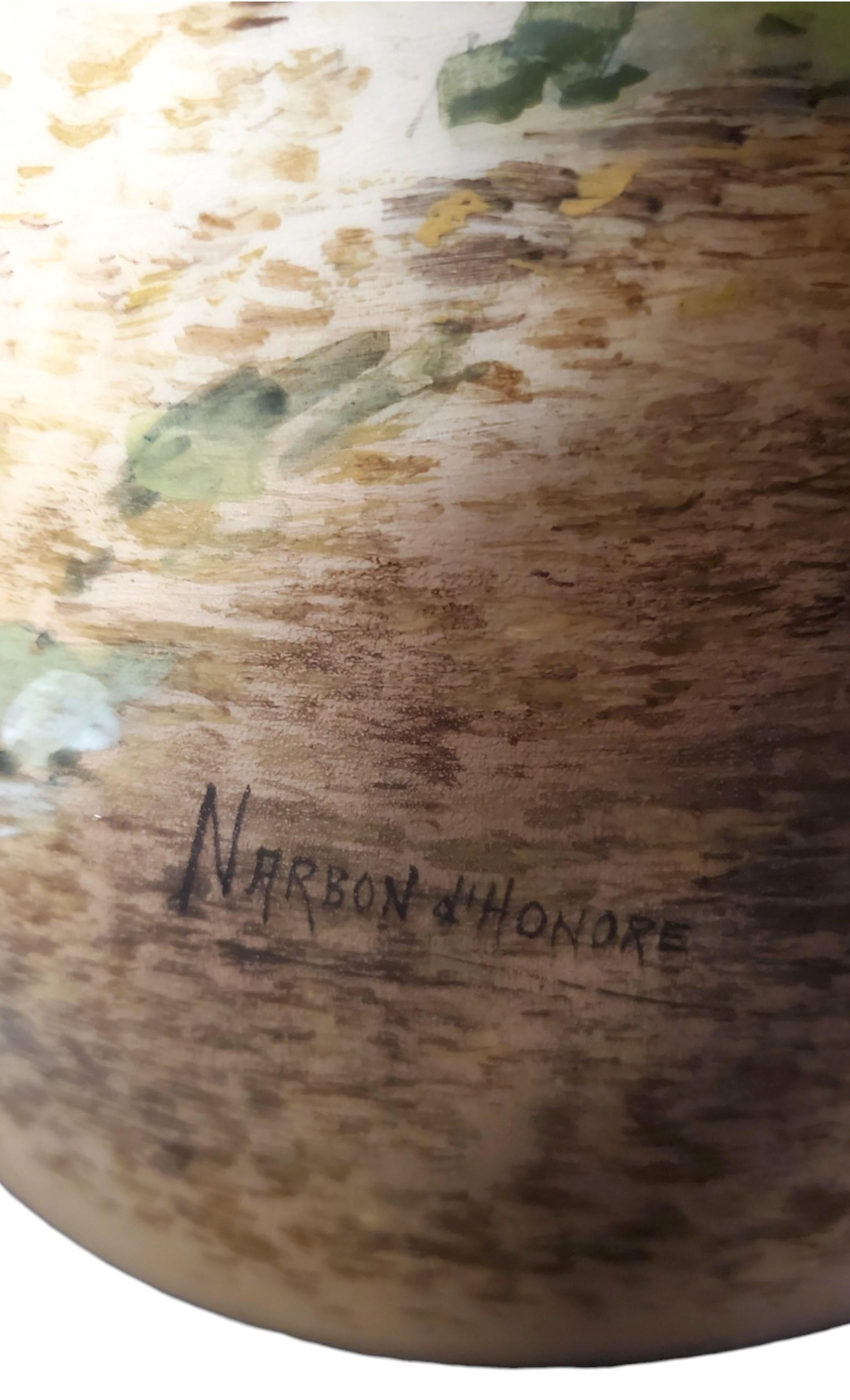 Vaso monumentale in ceramica alto 26 pollici di Narbon D Honore, Delphin Massier in vendita 11