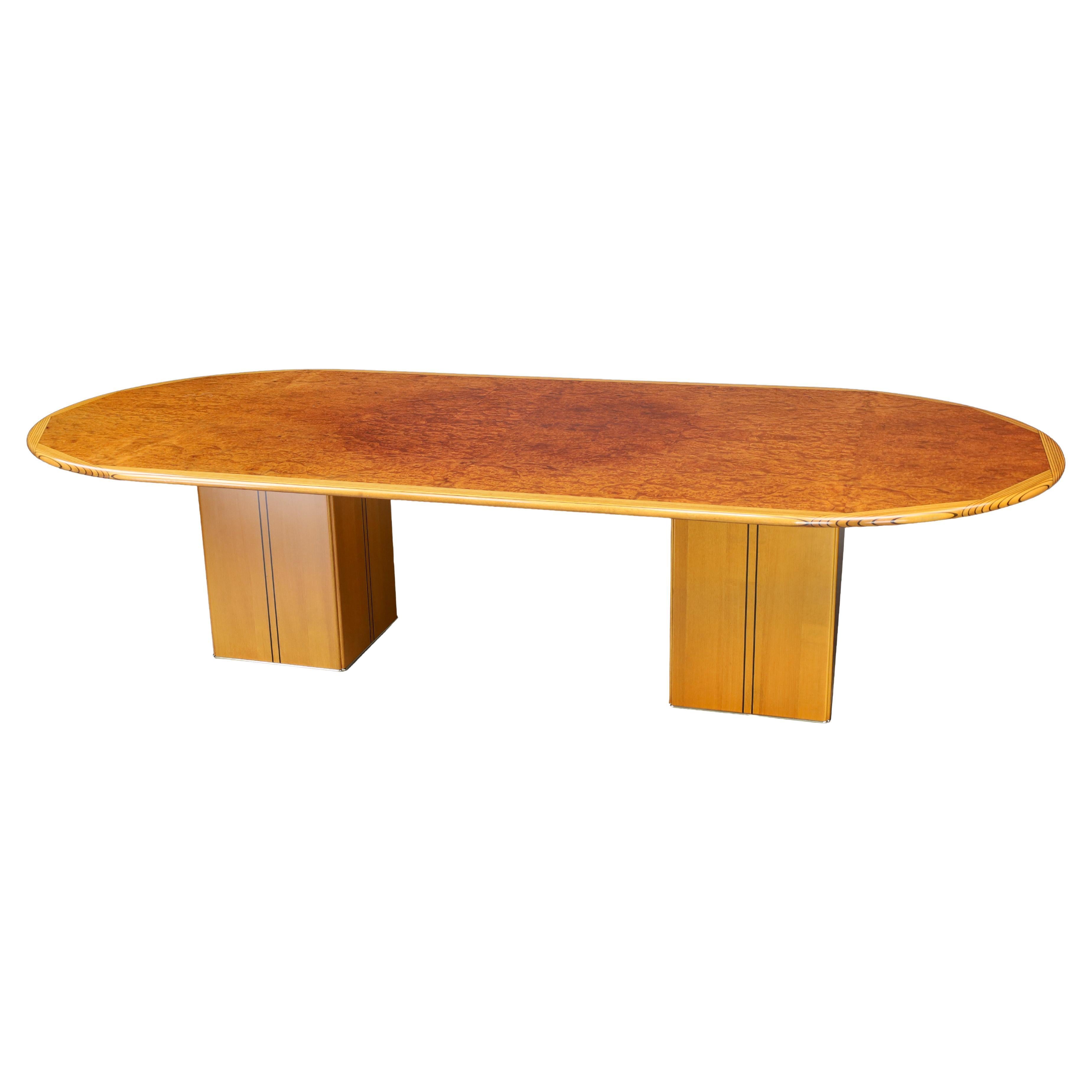 Table monumentale "Afrique" de 280 cm par Afra & Tobia Scarpa, Maxalto Italie, années 1970