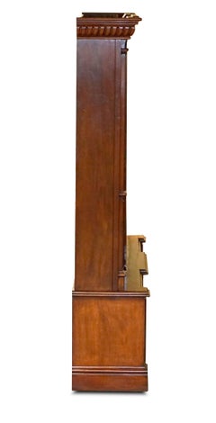 Monumental Tall Antique Victorian Hardwood Astral Glazed Bookcase