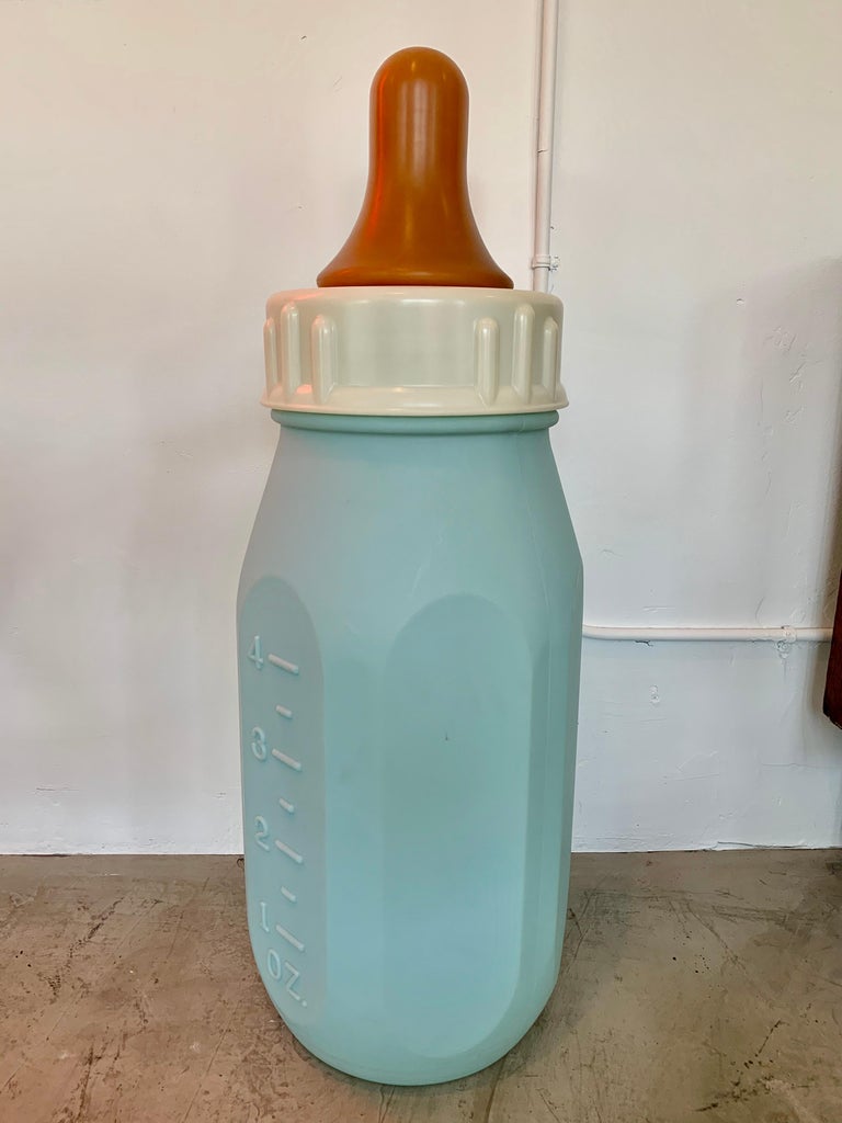 Monumental Blue Baby Bottle For Sale at 1stdibs