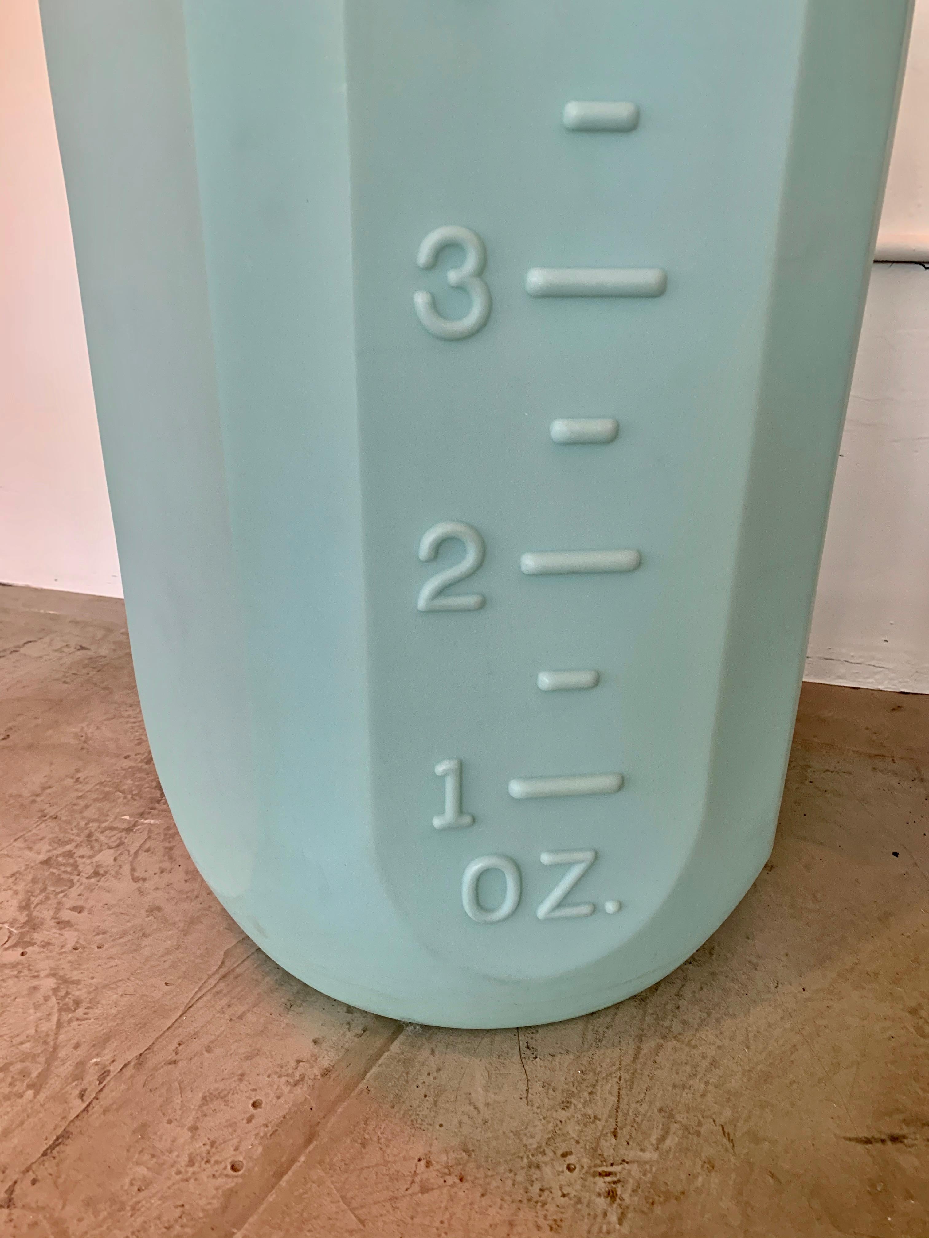 Monumental Blue Baby Bottle In Good Condition For Sale In Los Angeles, CA