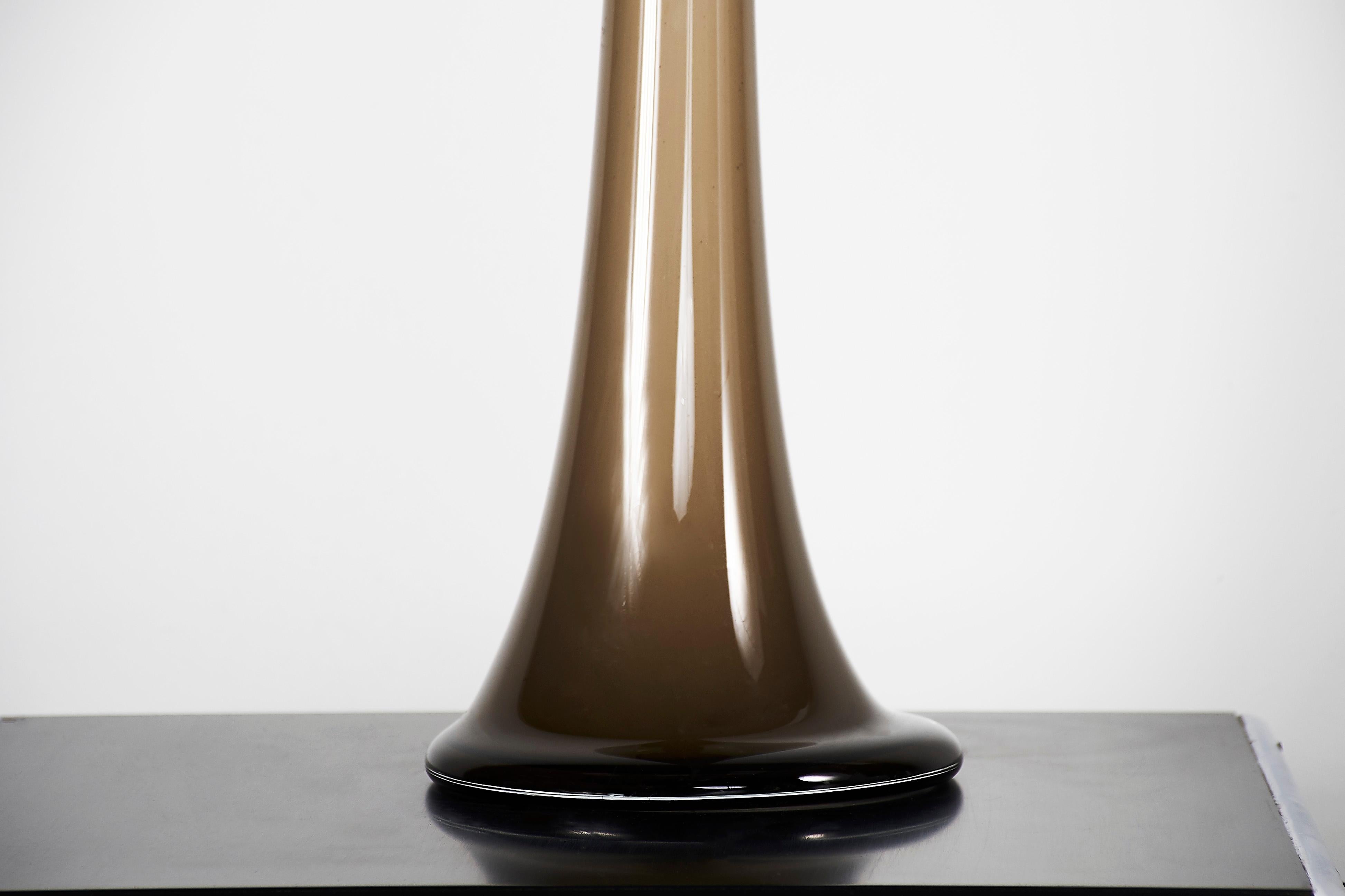 Organic Modern Exquisite Murano Glass Mid-Century Modern Tulip Floor Vase Monumentally Tall For Sale