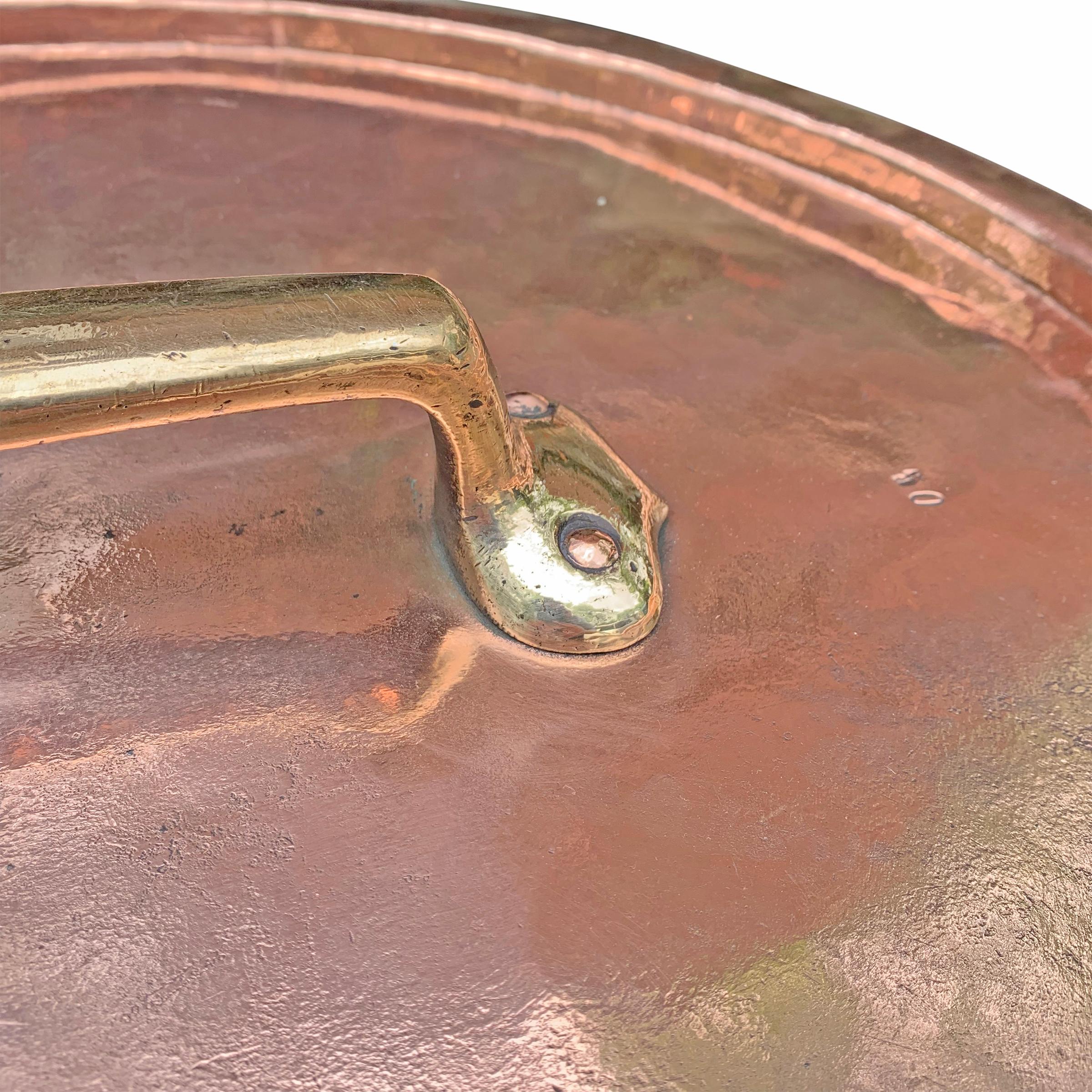 Monumental 65-Quart Copper Pot from a Country House In Good Condition In Chicago, IL