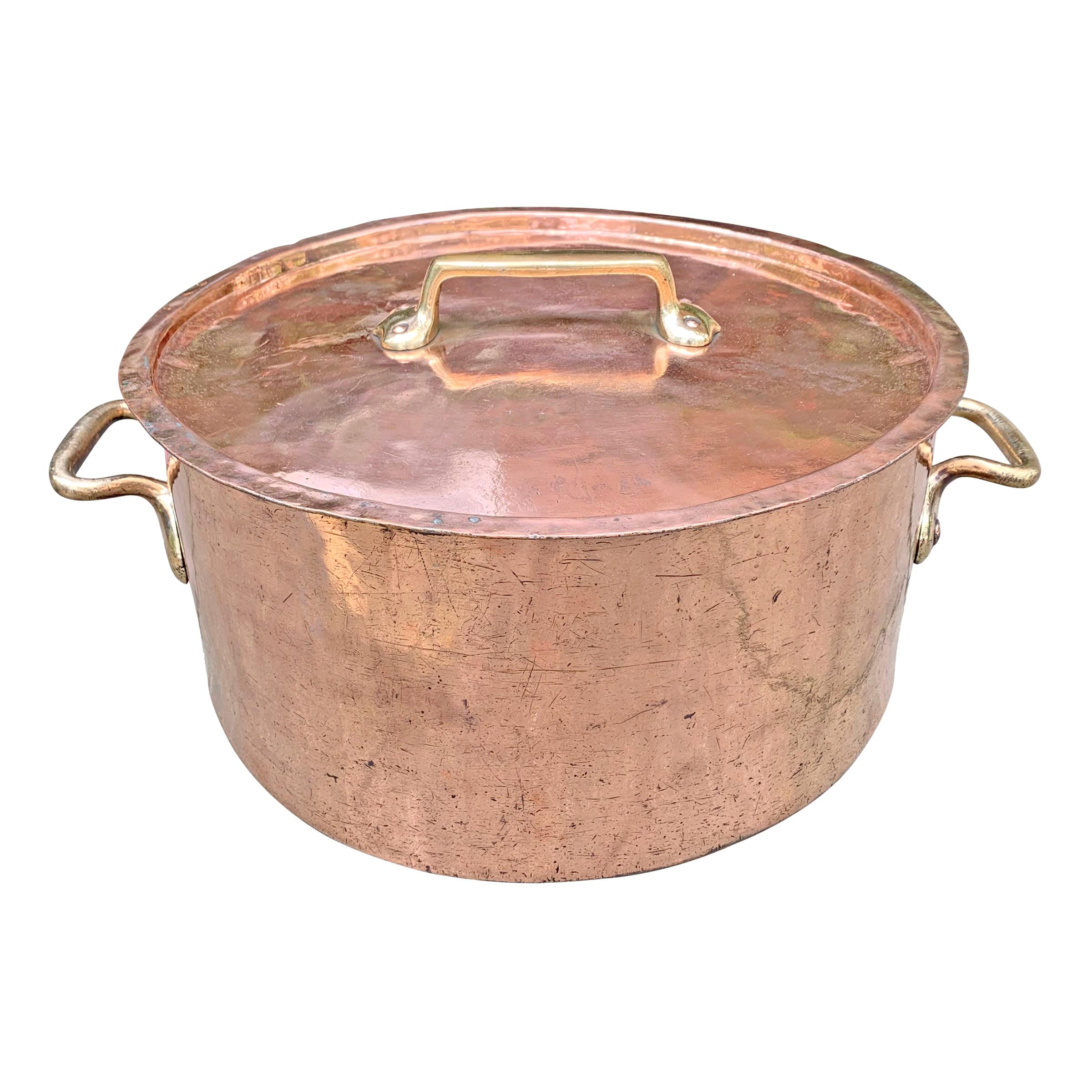 Monumental 65-Quart Copper Pot from a Country House