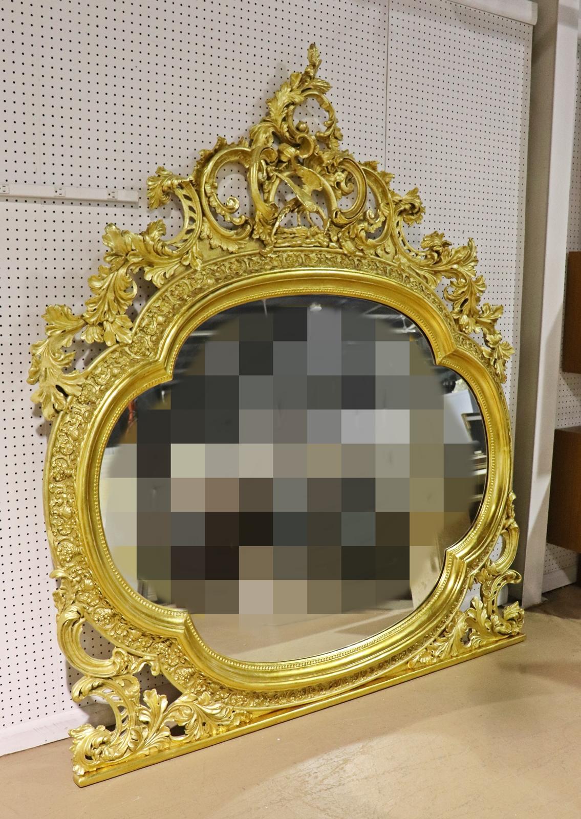 vintage buffet mirror