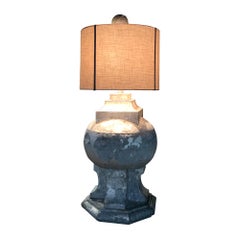 Monumental Zinc Architectural Salvage Building Spire Floor Lamp