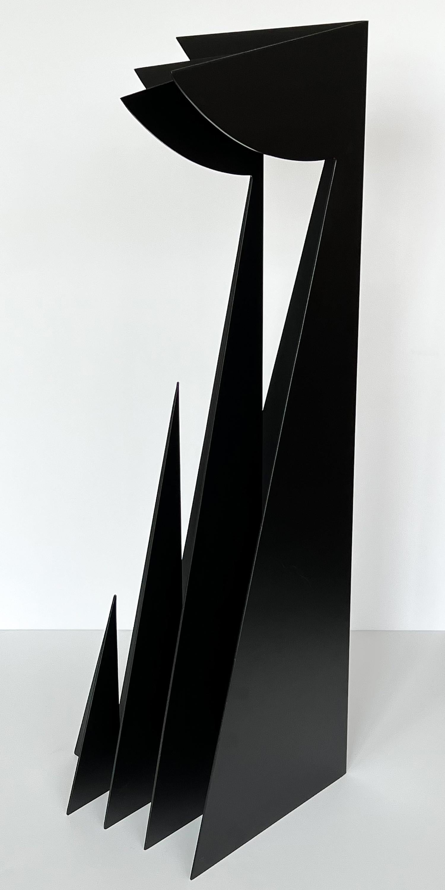 Monumental Abstract 4 Piece Steel Sculpture by Michel Degand 4