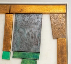 Monumental Abstract Cubist Ceramic Wall Sculpture