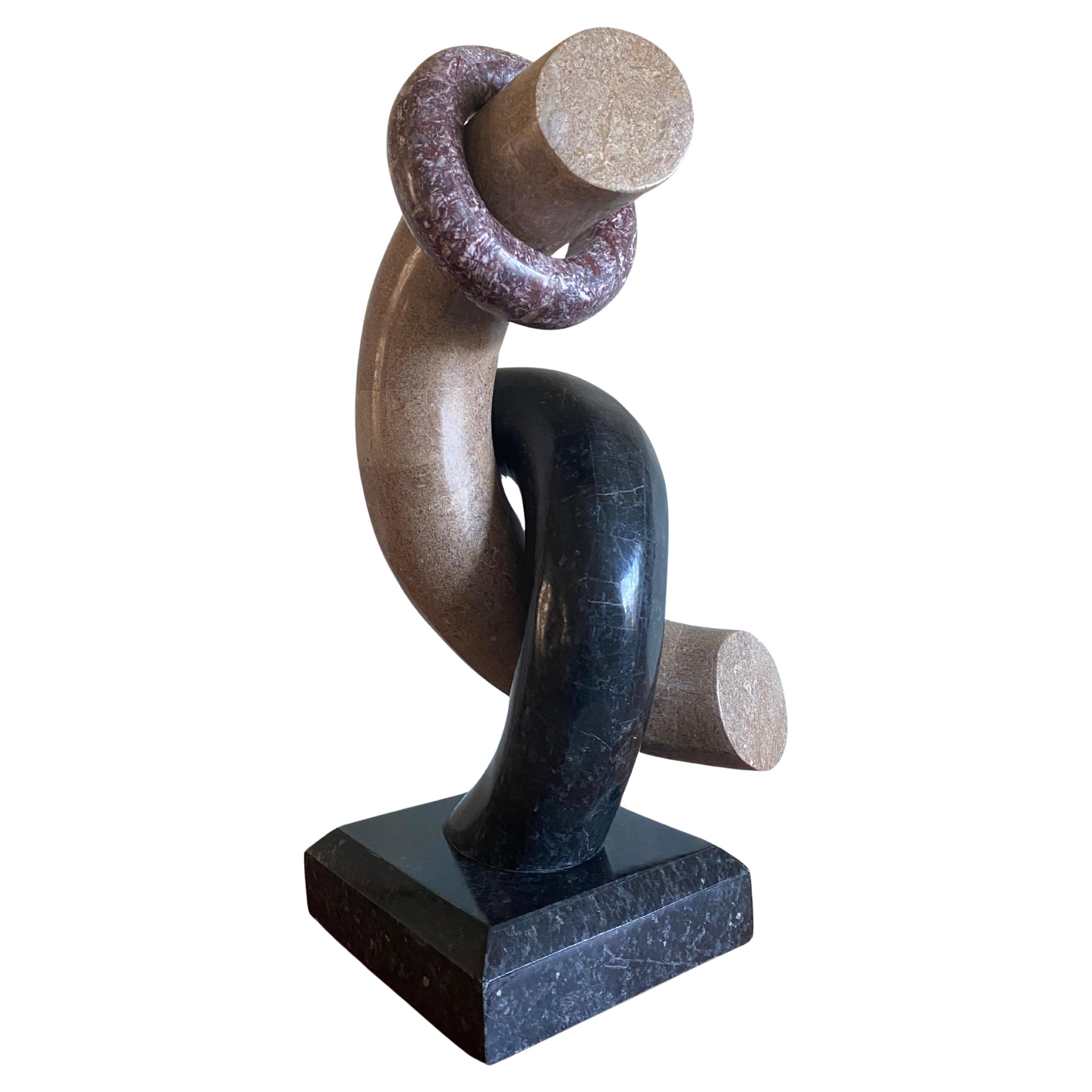 Monumental Abstract Marble Sculpture