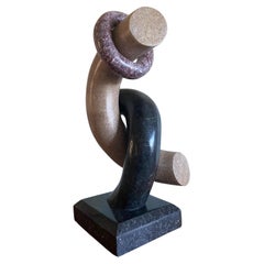 Monumental Abstract Marble Sculpture