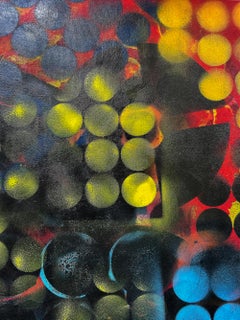 Monumental Abstract Painting by Brazilian Artist Bb Schmitt, Signed Rio 2014-15