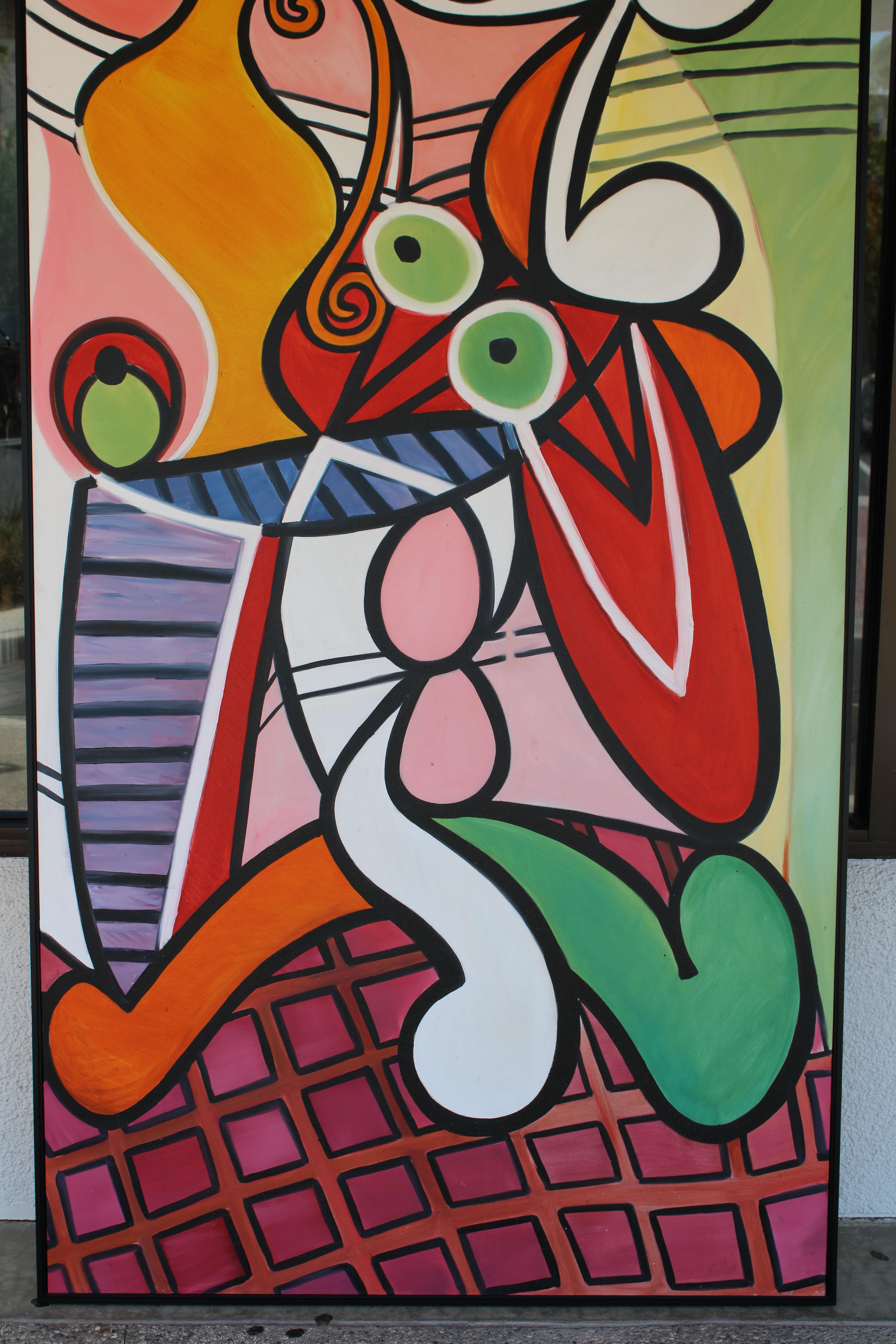 Monumental Abstract Painting In Good Condition For Sale In Palm Springs, CA