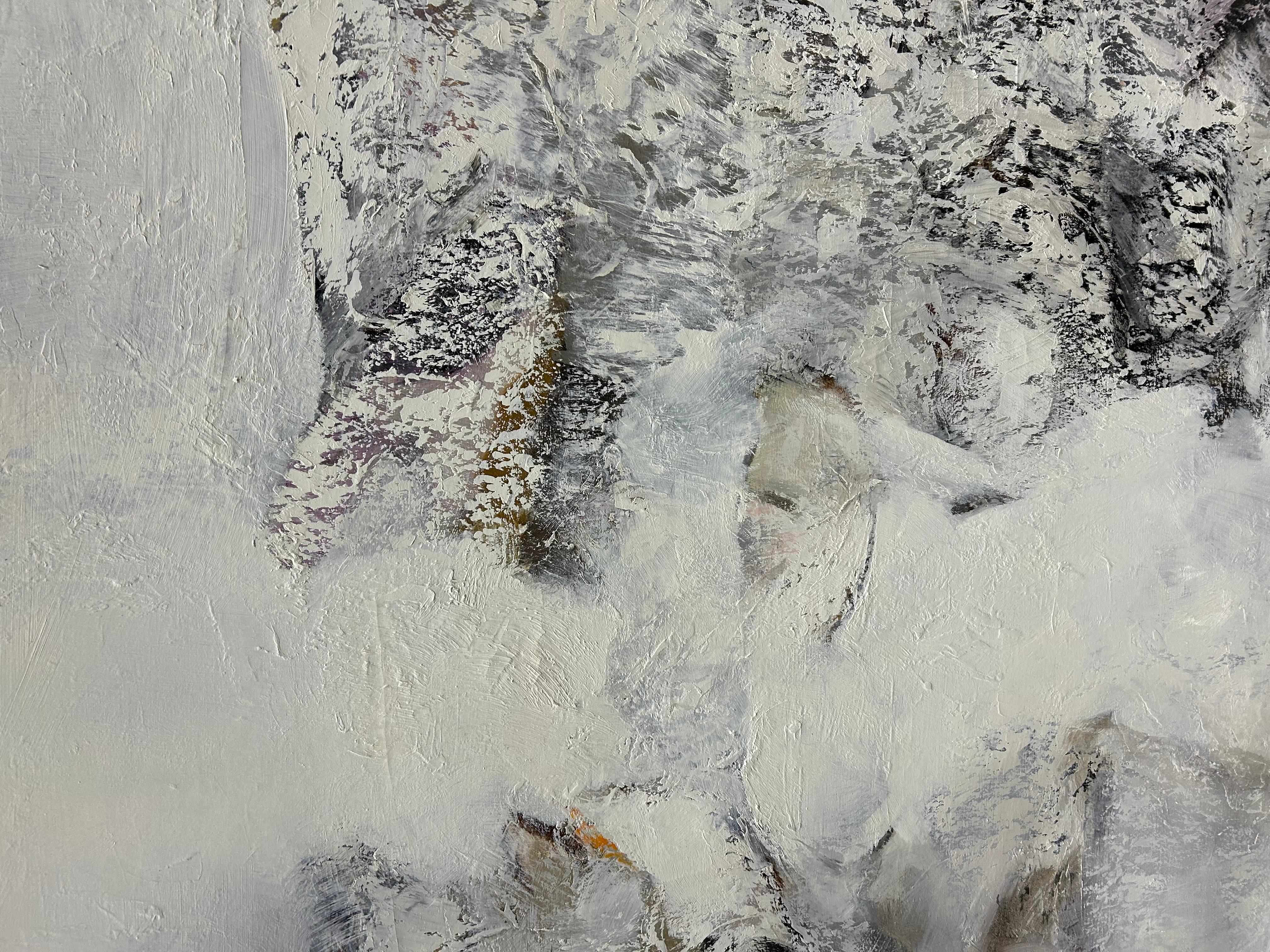 Monumentales abstraktes Gemälde mit schwerem Impasto von Thomas George im Zustand „Gut“ im Angebot in Hopewell, NJ