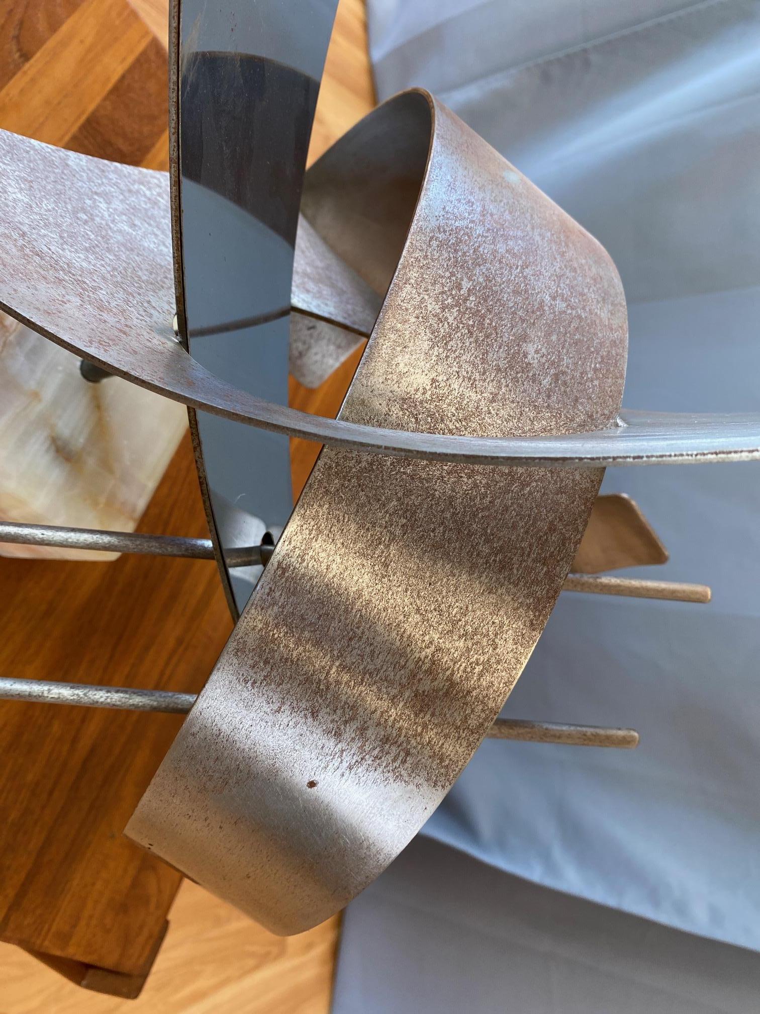 Monumental Abstract Steel Sculpture by Curtis Jeré 3