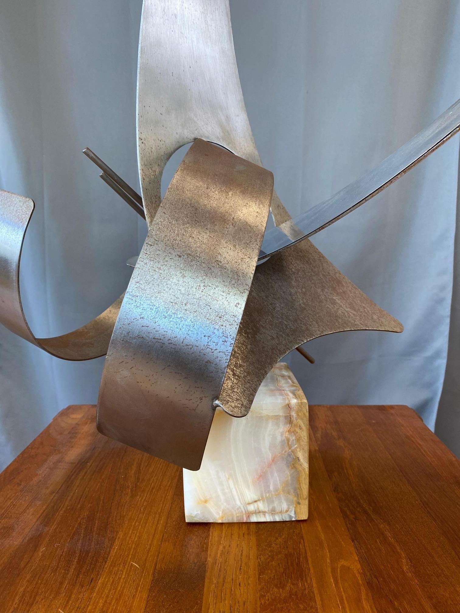 Monumental Abstract Steel Sculpture by Curtis Jeré For Sale 6