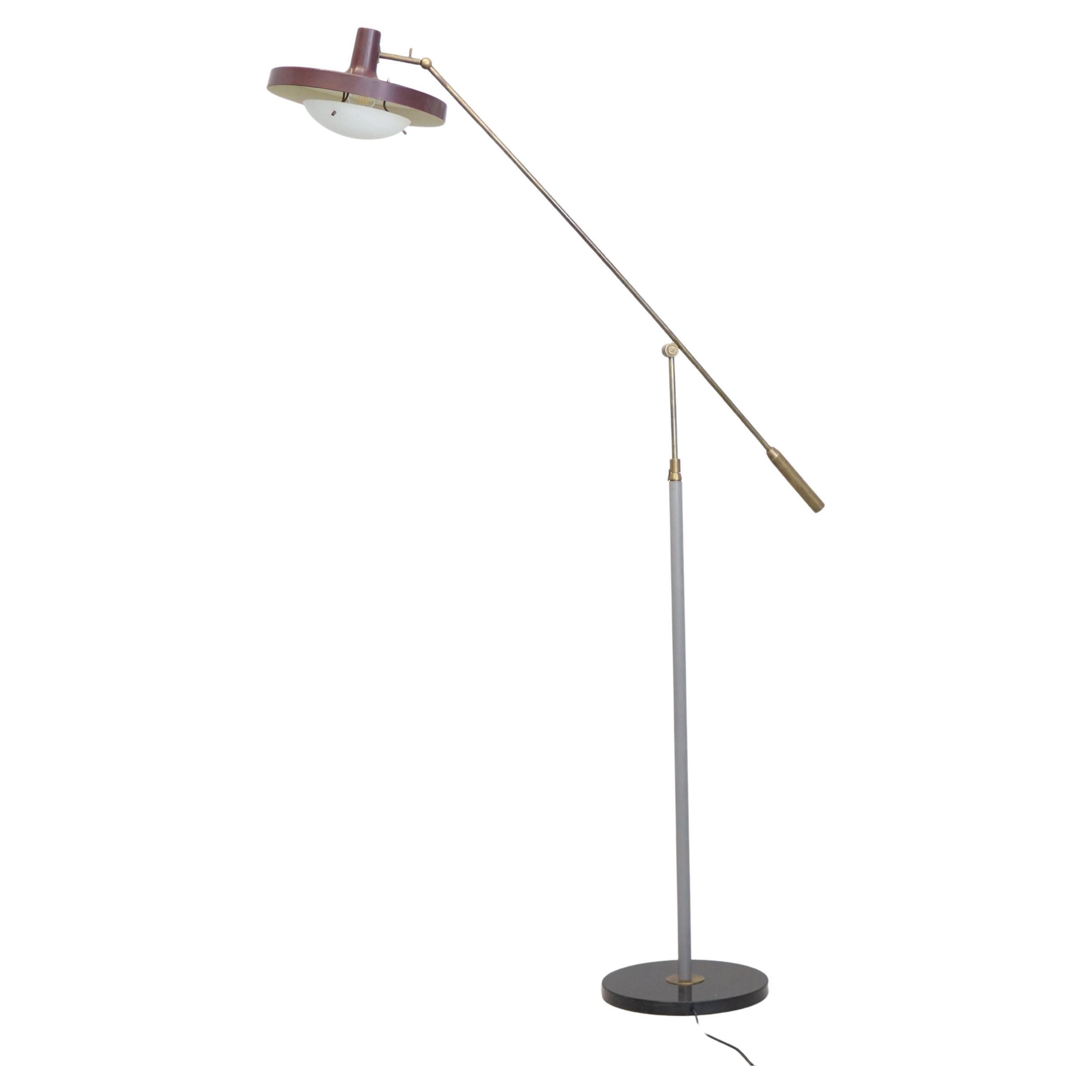Lámpara de pie monumental regulable, modelo nº 1003, Sarfatti para Arteluce 1952 en venta