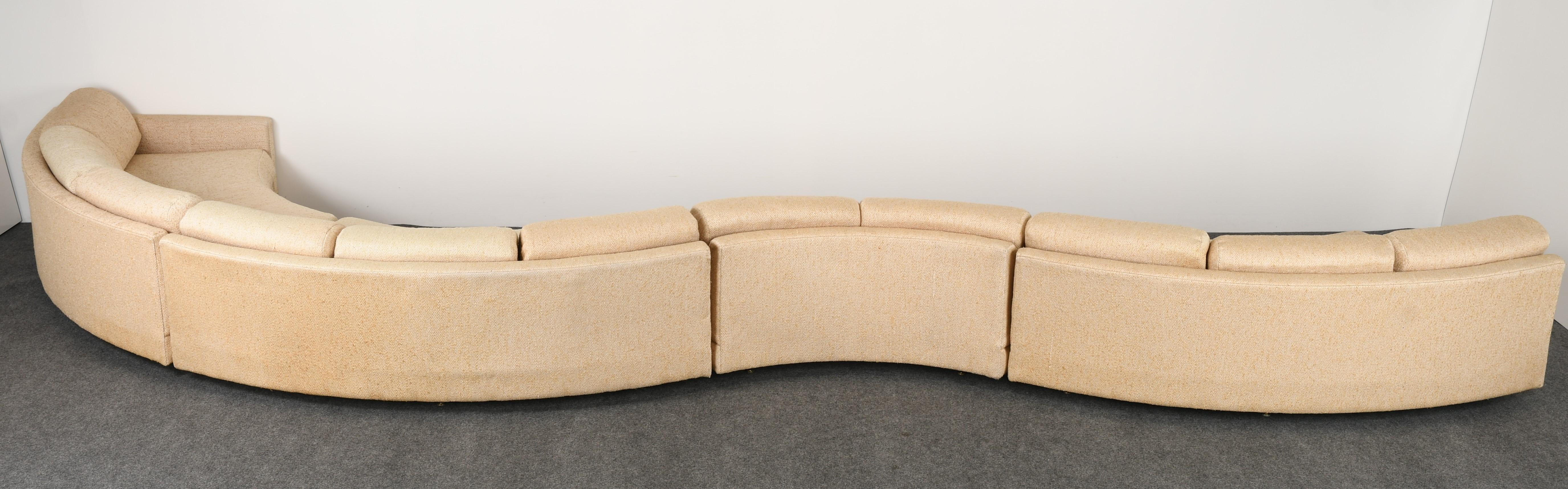 Monumental Adrian Pearsall Sectional Sofa for Craft Associates, 1960s In Good Condition In Hamburg, PA