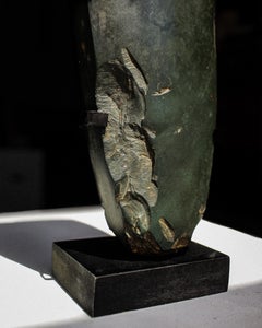 Monumental Adze Head on Stand