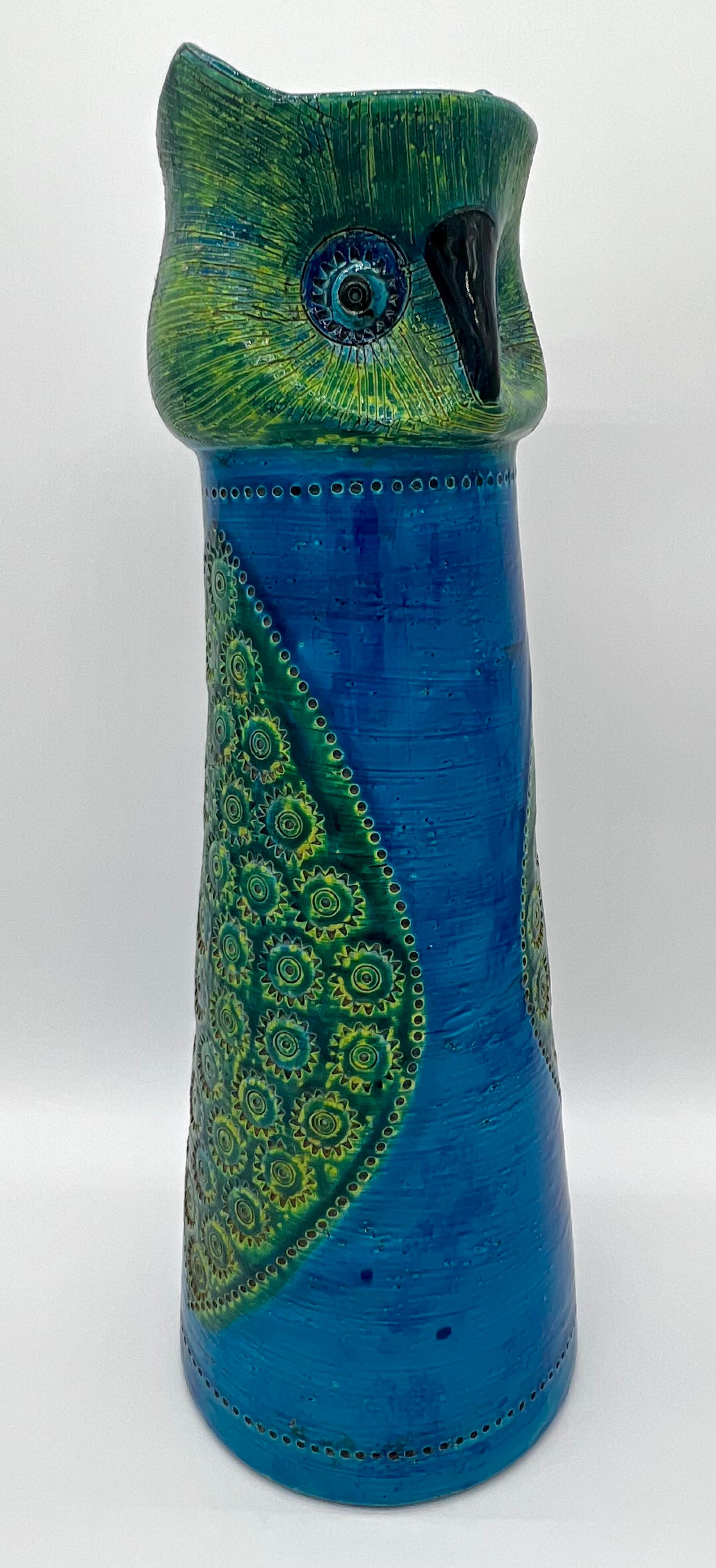 Mid-Century moderno Vaso monumentale di Aldo Londi per Bitossi, in ceramica italiana del metà del secolo scorso. in vendita