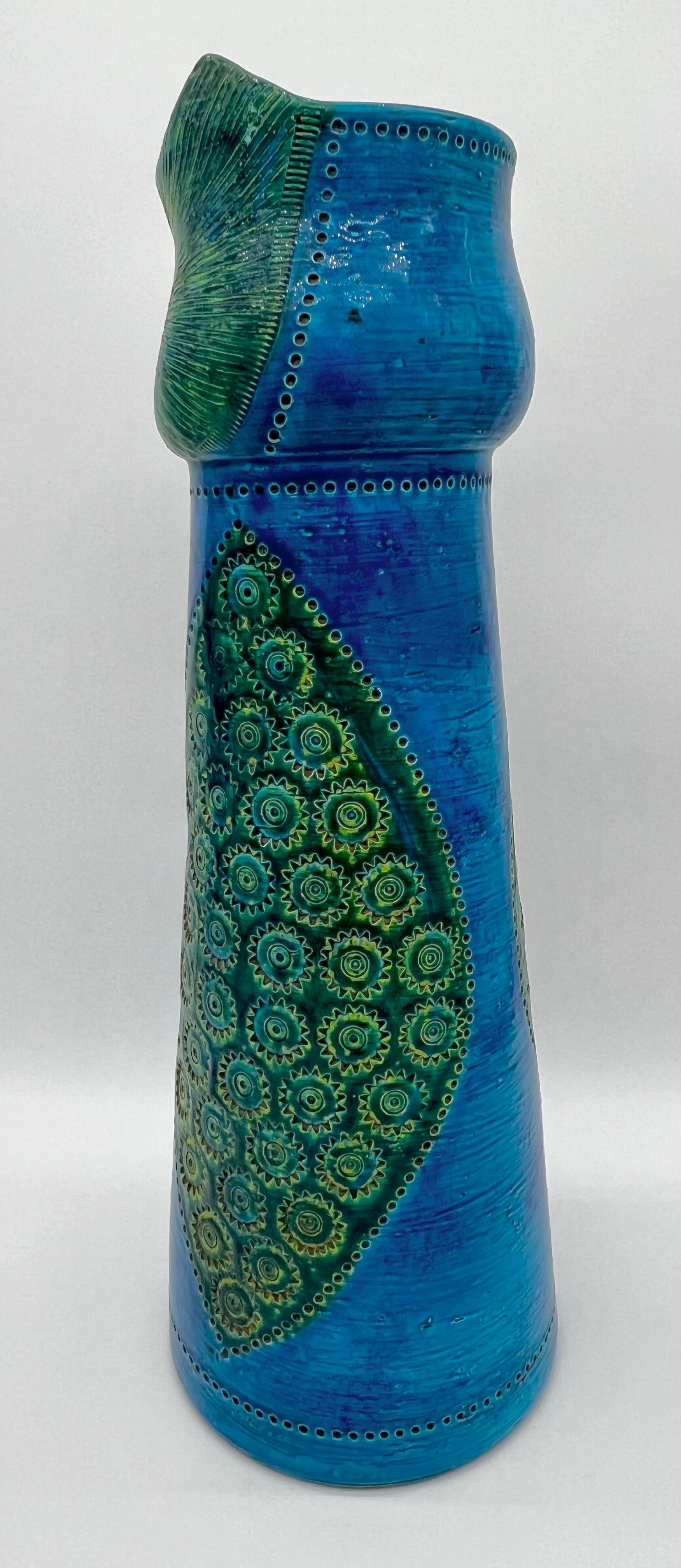 Italiano Vaso monumentale di Aldo Londi per Bitossi, in ceramica italiana del metà del secolo scorso. in vendita