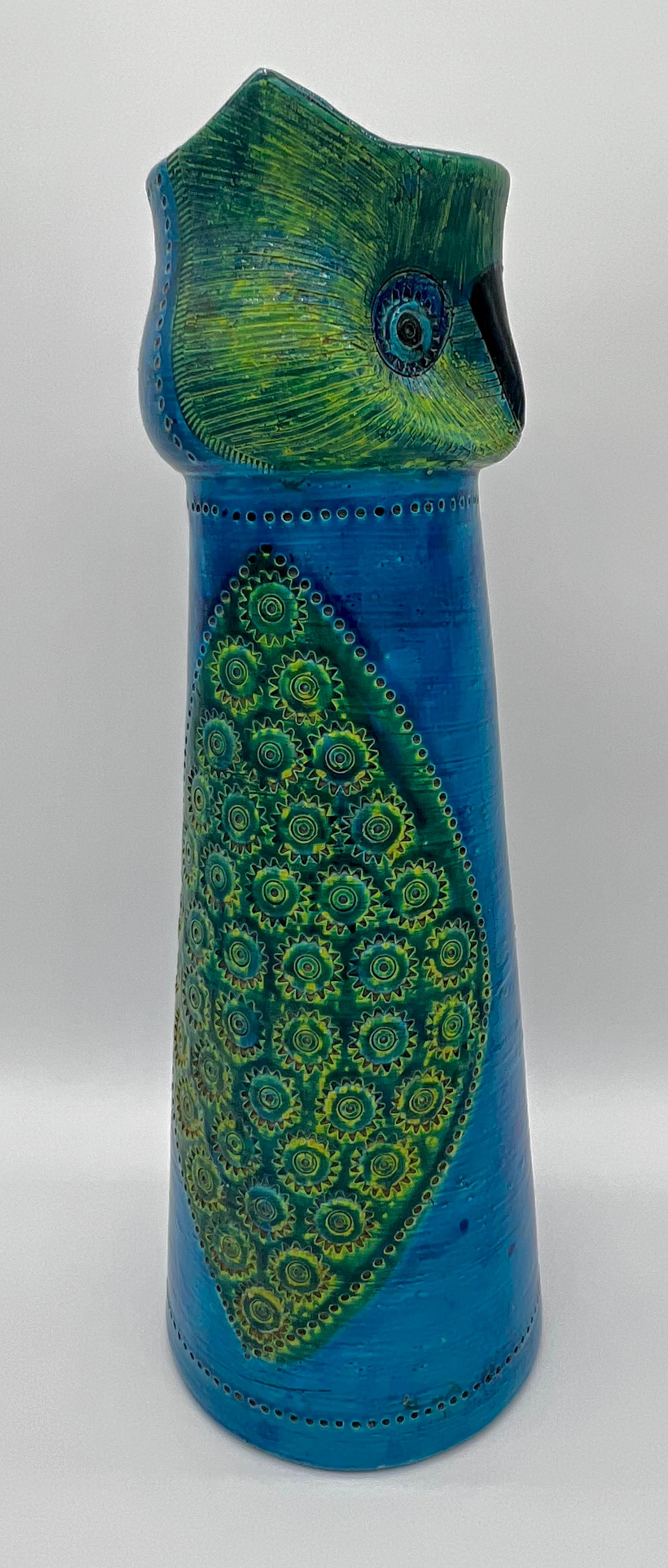 Fatto a mano Vaso monumentale di Aldo Londi per Bitossi, in ceramica italiana del metà del secolo scorso. in vendita